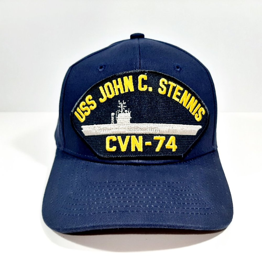 USS John C. Stennis Embroidered Patch Hat Baseball